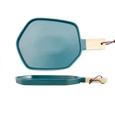 Bandeja de Cerâmica Colorida - Linha Decorativa para Mesa