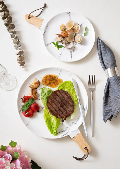 Bandeja de Cerâmica Estilo Nórdico - Design Moderno e Elegante