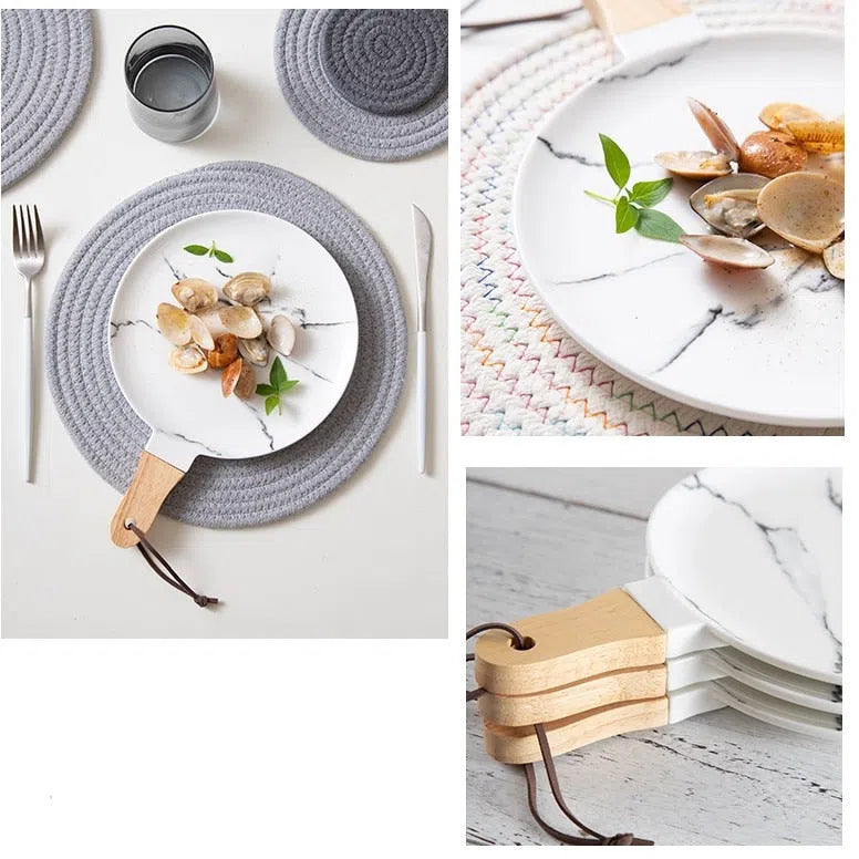 Bandeja de Cerâmica Estilo Nórdico - Design Moderno e Elegante