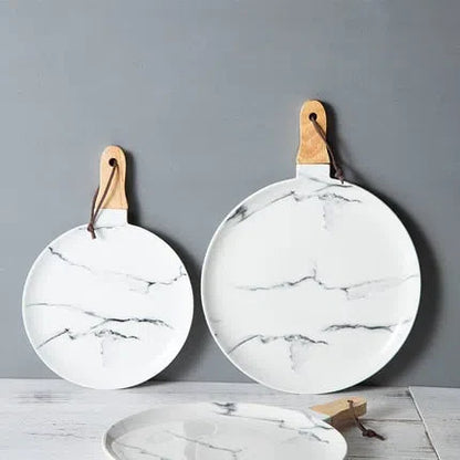 Bandeja de Cerâmica Estilo Nórdico - Design Moderno e Elegante