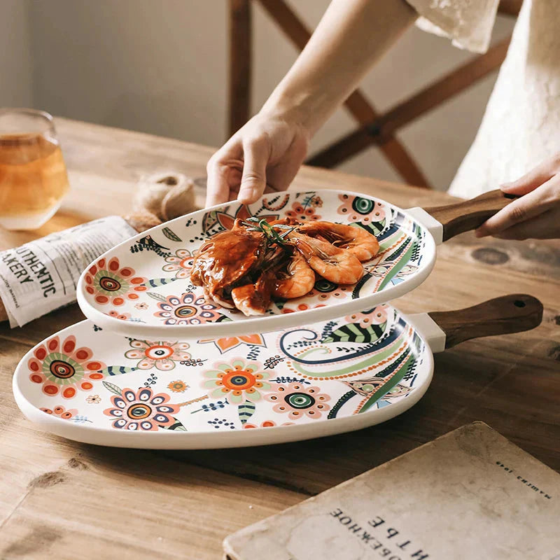 Bandeja de Cerâmica Japonesa - Design Elegante e Funcional