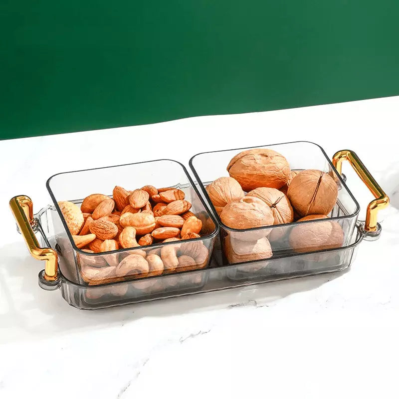 Bandeja de Lanche Multifuncional com Potes de Armazenamento para Alimentos