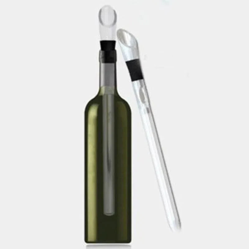 Bastão Resfriador de Vinho com Aerador de Aço Inoxidável