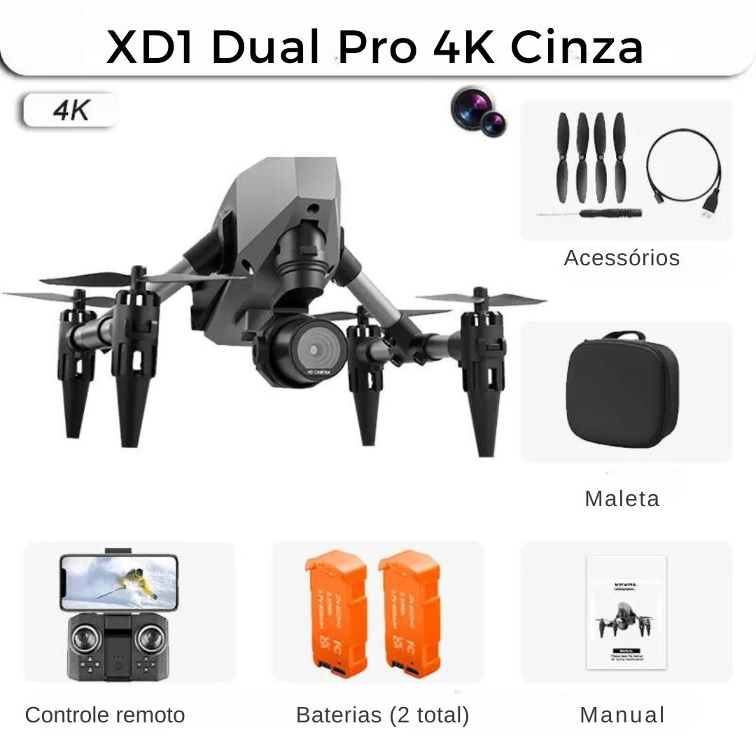 Drone com câmera 4k profissional Pro Mini