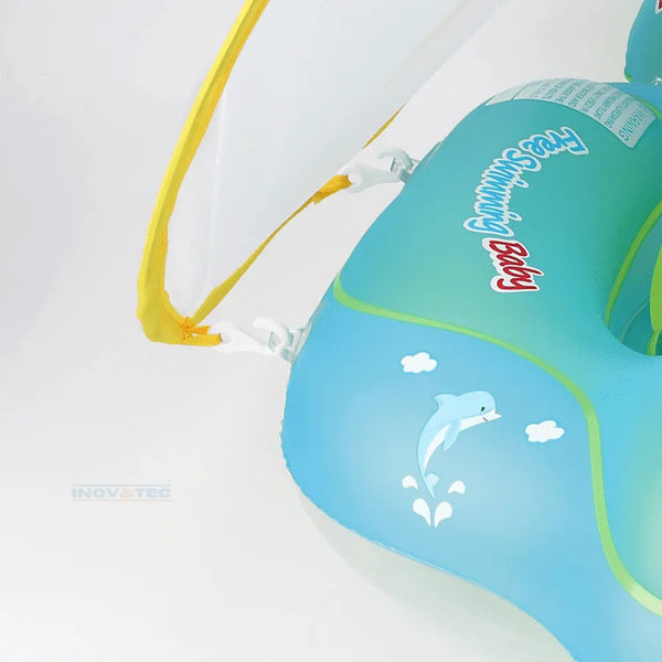 Boia Inflável Infantil com Protetor Solar Removível - Ideal para Praia e Piscina