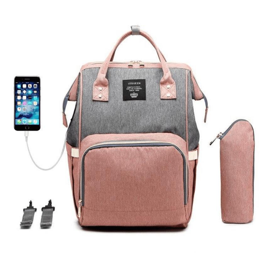 Bolsa Mochila Maternidade com Conexão USB