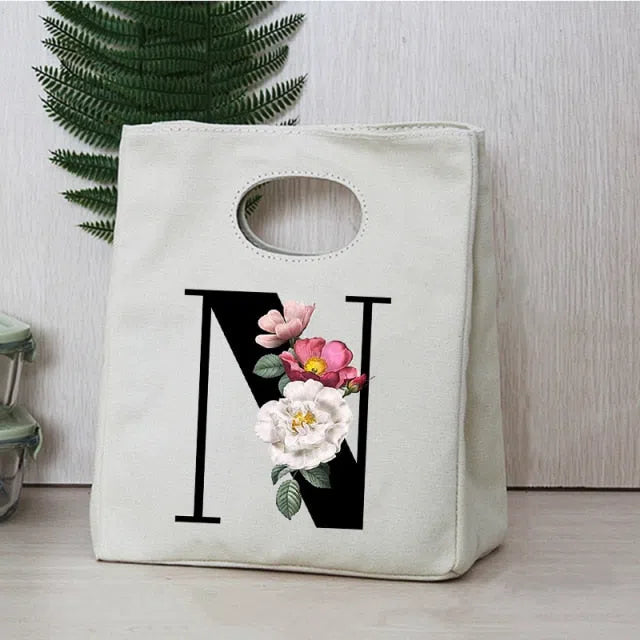 Bolsa Térmica Floral Alpha para Alimentos - Isotérmica, Portátil y Resistente
