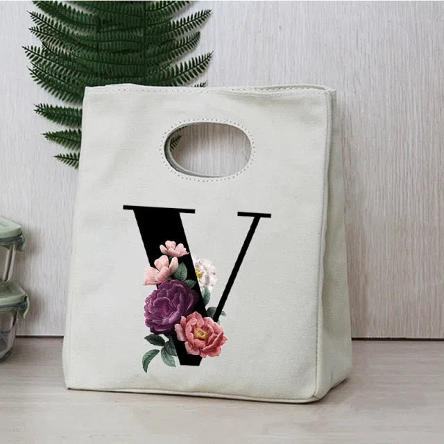 Bolsa Térmica Floral Alpha para Alimentos - Isotérmica, Portátil y Resistente