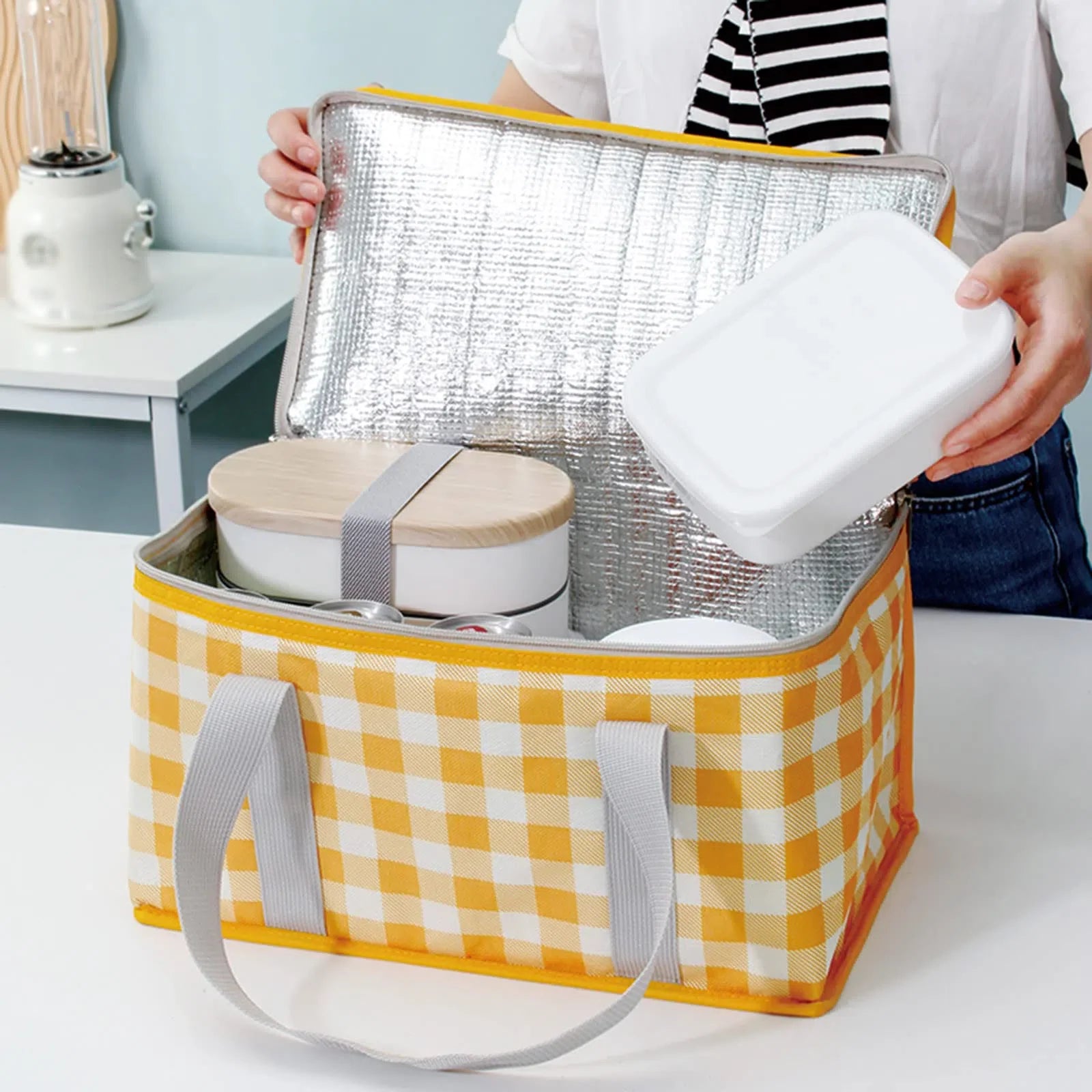 Bolsa Térmica Portátil para Piquenique e Lanches ao Ar Livre