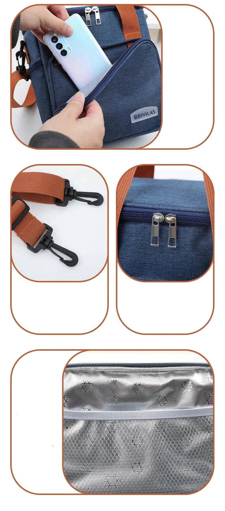 Bolsa Térmica Slim para Alimentos - Isotérmica, Compacta e Ideal para Viajes