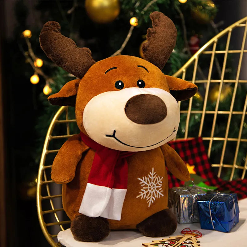 Bonecos de Pelúcia para Decoração de Natal - Adornos Festivos de Natal