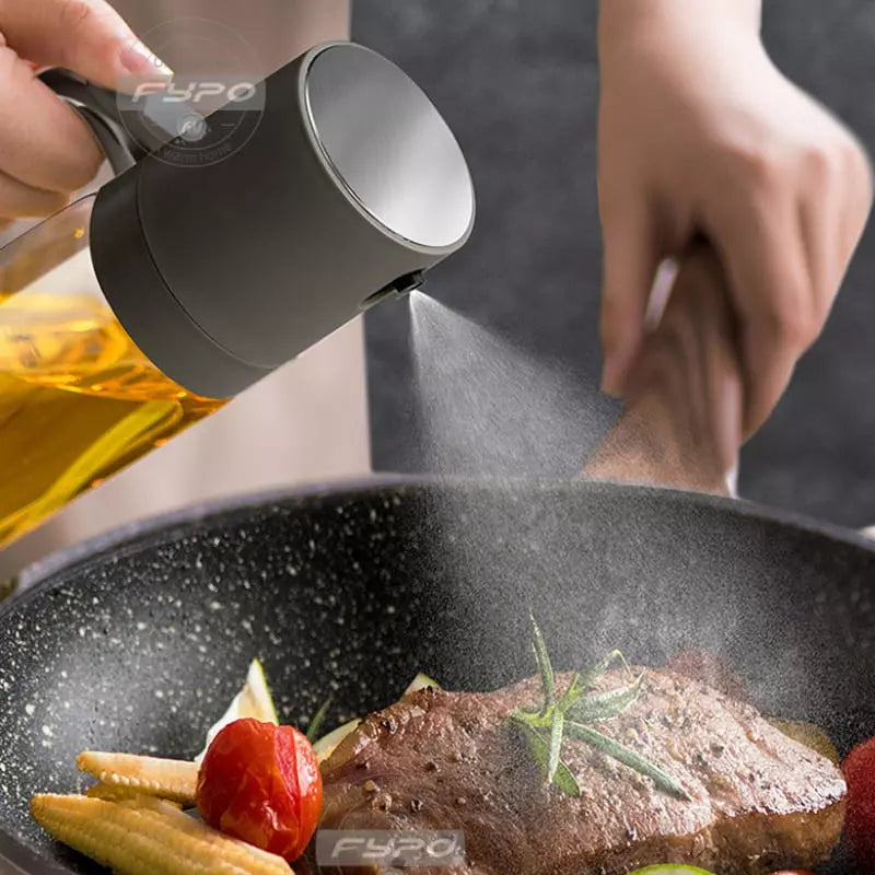 Borrifador de Azeite com Porta Azeite e Vinagre - Utensílio de Cozinha