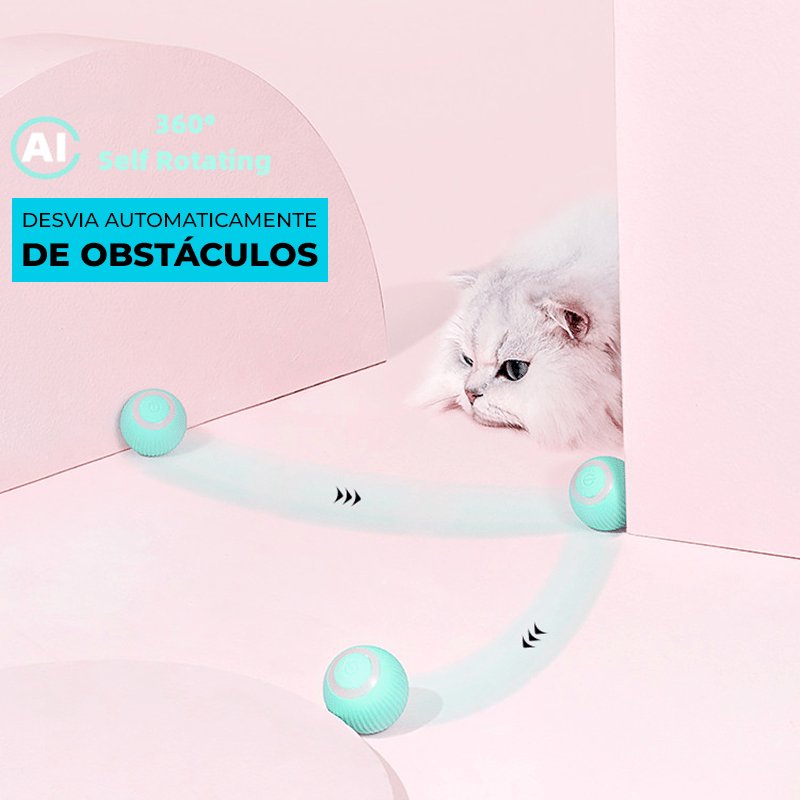 Brinquedo Eletrônico Interativo para Gatos - Bolinha Inteligente