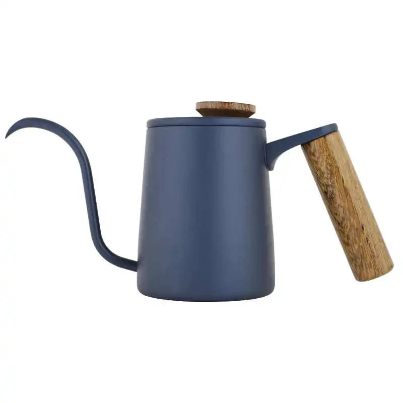 Bule de Aço Inox com Bico Fino - 350ml e 600ml - Cores: Azul Marinho, Preto e Branco