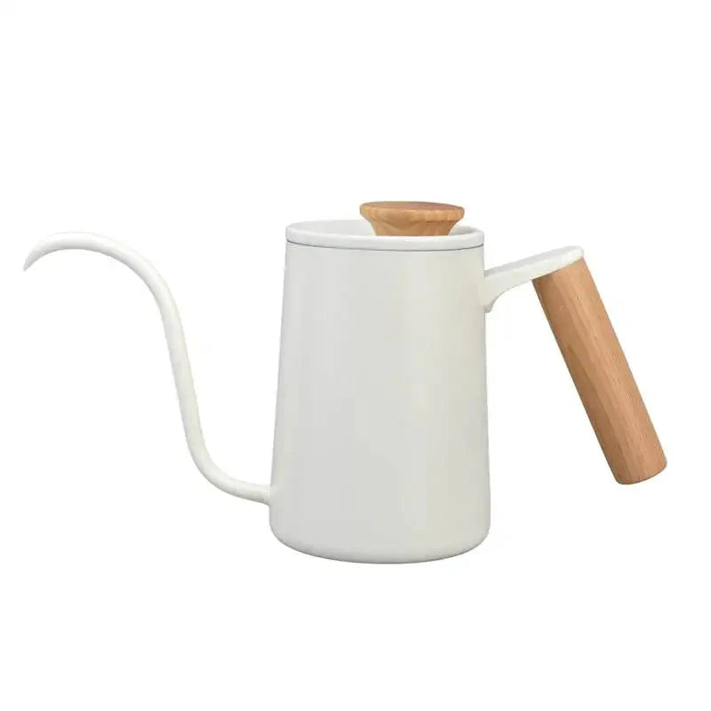 Bule de Aço Inox com Bico Fino - 350ml e 600ml - Cores: Azul Marinho, Preto e Branco