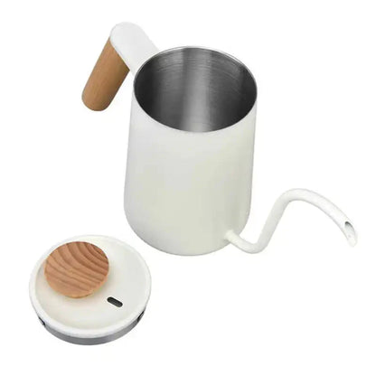 Bule de Aço Inox com Bico Fino - 350ml e 600ml - Cores: Azul Marinho, Preto e Branco