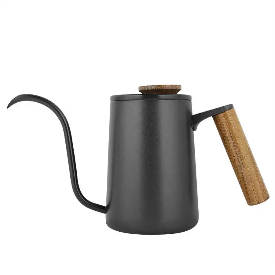 Bule de Aço Inox com Bico Fino - 350ml e 600ml - Cores: Azul Marinho, Preto e Branco