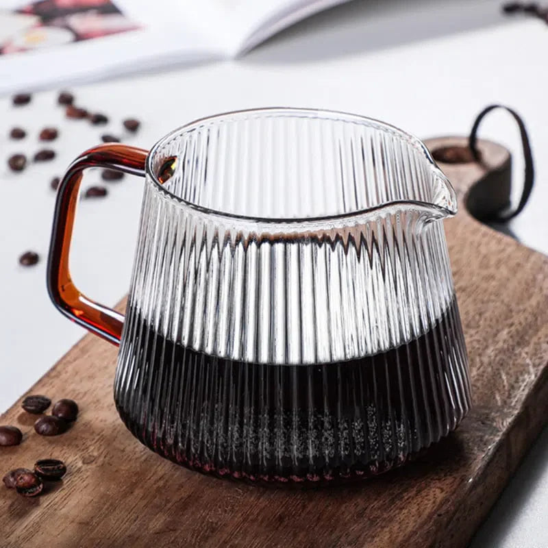 Bule de Vidro Canelado 350ml e 500ml - Ideal para Chá e Café
