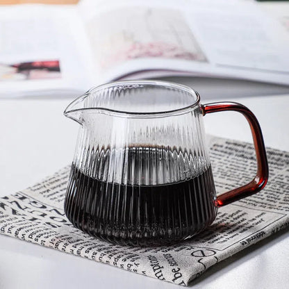 Bule de Vidro Canelado 350ml e 500ml - Ideal para Chá e Café