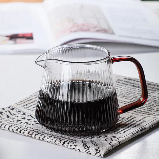 Bule de Vidro Canelado 350ml e 500ml - Ideal para Chá e Café