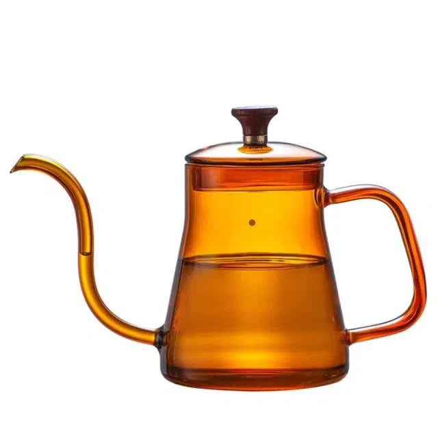 Bule de Vidro Longo com Bico Fino - 350ml ou 600ml - Coleção Arco-Íris