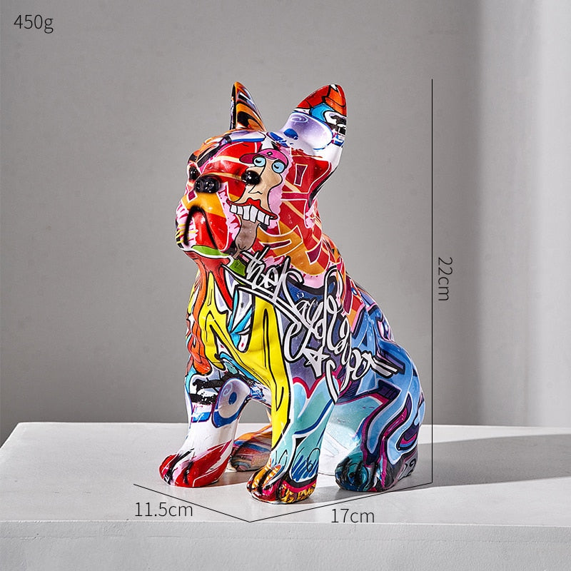 BullDog Abstrato: Art Print of Abstract Bulldog Design for Home Decor