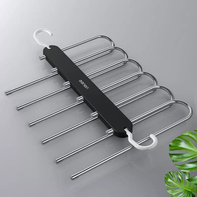 Cabide Multifuncional para Calças 6 em 1 - Organizador de Roupa