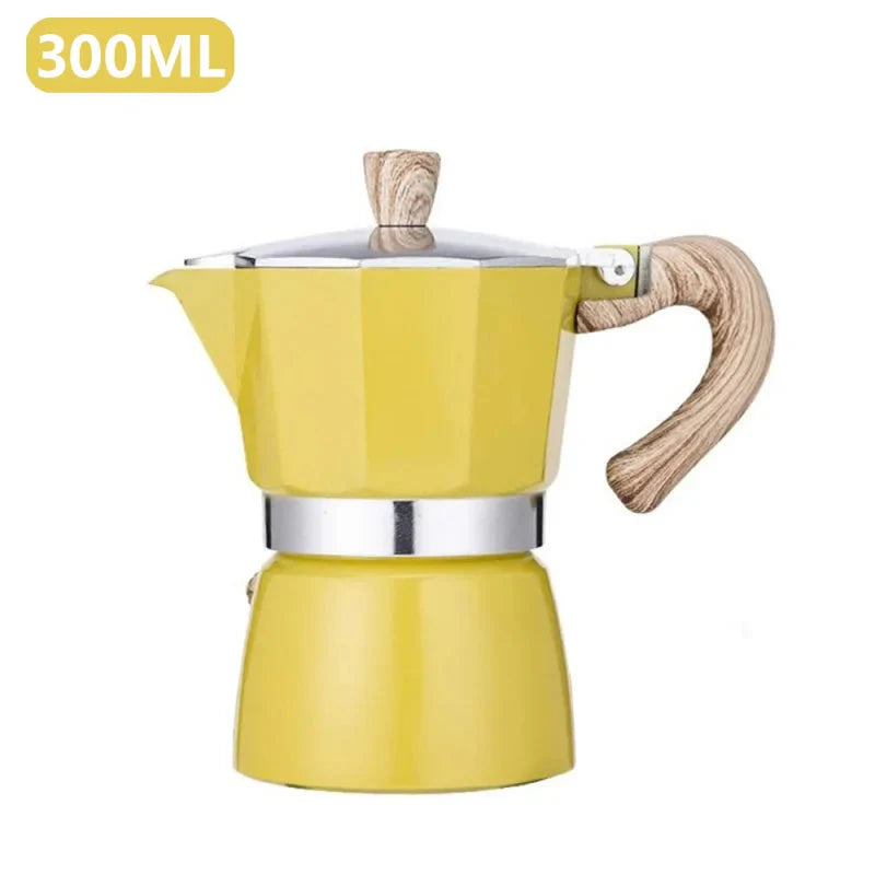 Cafeteira Italiana Colorida - 150ml e 300ml para Café