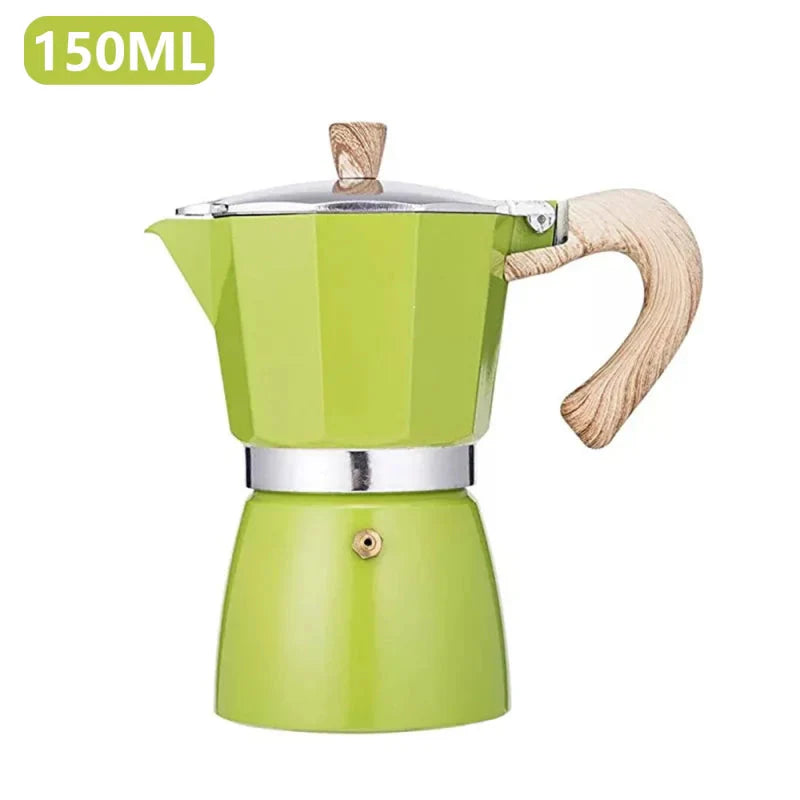 Cafeteira Italiana Colorida - 150ml e 300ml para Café