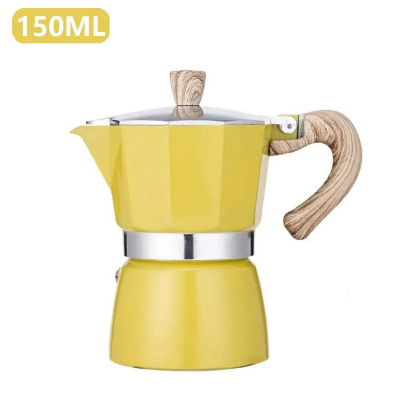 Cafeteira Italiana Colorida - Capacidade de 150ml ou 300ml