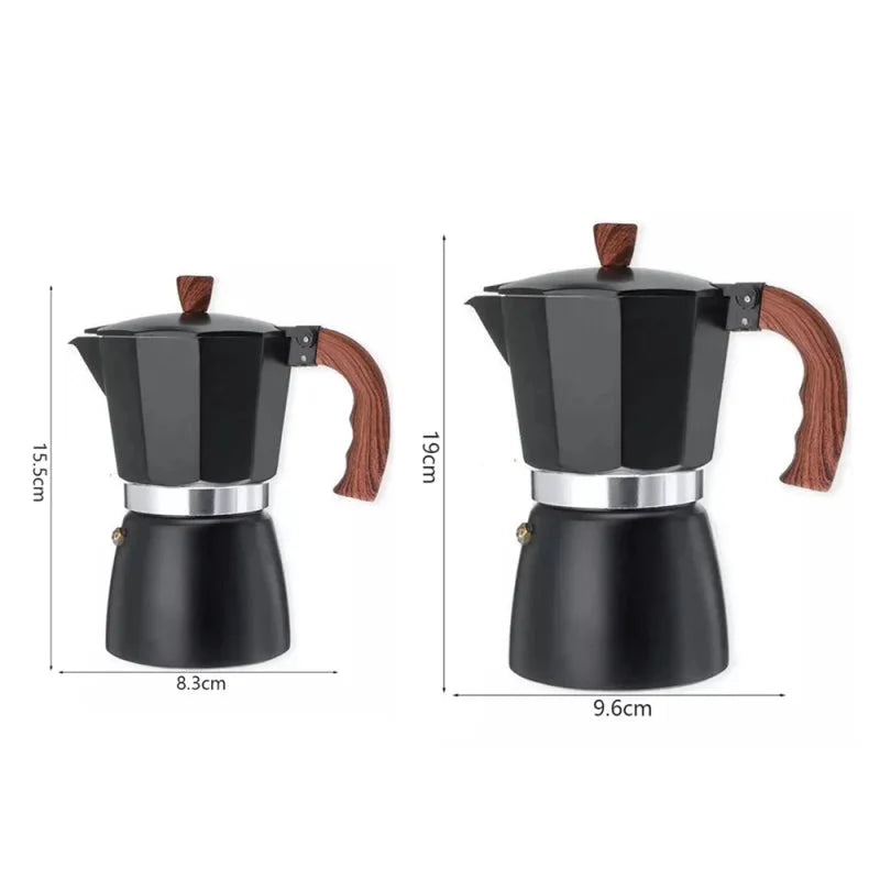 Cafeteira Italiana Colorida - Capacidade de 150ml ou 300ml