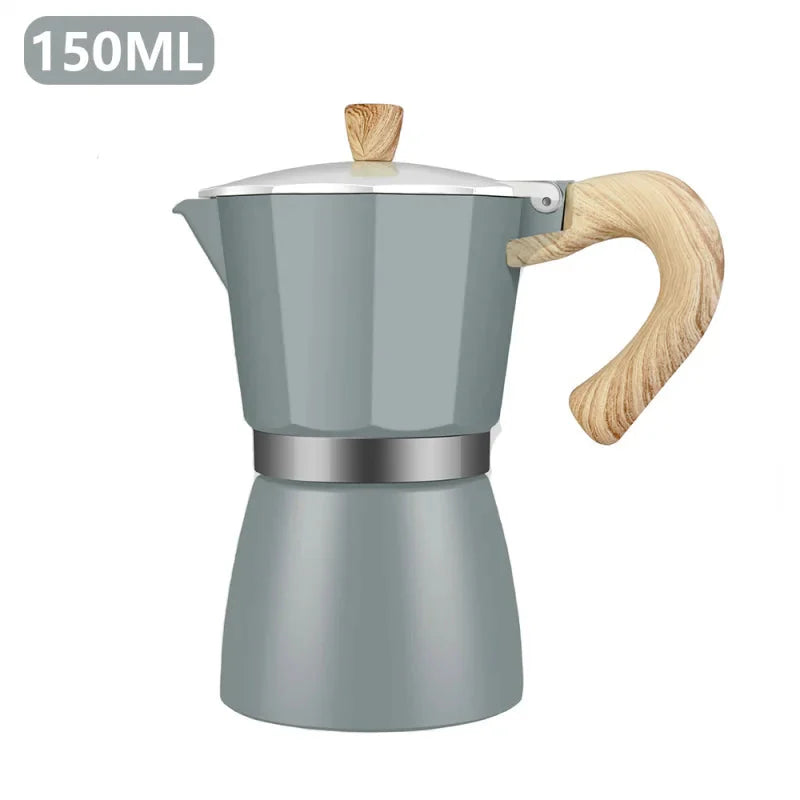 Cafeteira Italiana Colorida - Capacidade de 150ml ou 300ml