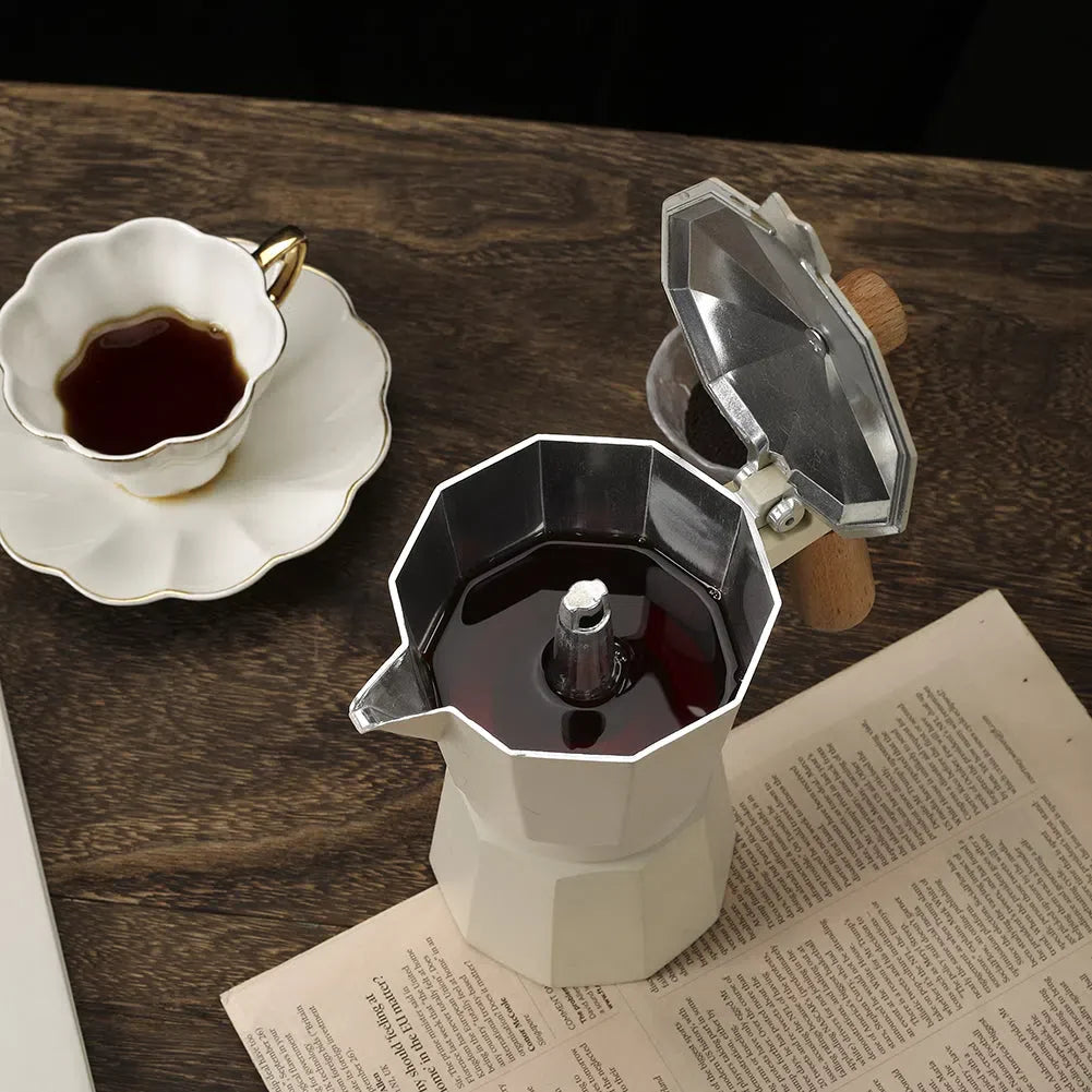 Cafeteira Italiana Espresso de Alumínio 6 Xícaras - Café Autêntico