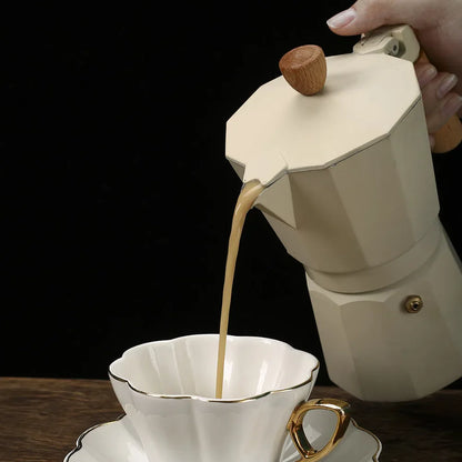 Cafeteira Italiana Espresso de Alumínio 6 Xícaras - Café Autêntico