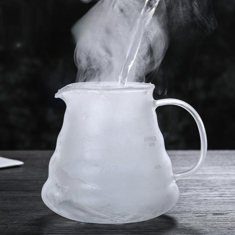 Cafeteira de Vidro Borossilicato com Coador Hario V60 para Preparar Café