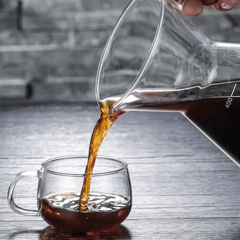 Cafeteira de Vidro Borossilicato com Filtro de Inox - Capacidade de 400ml
