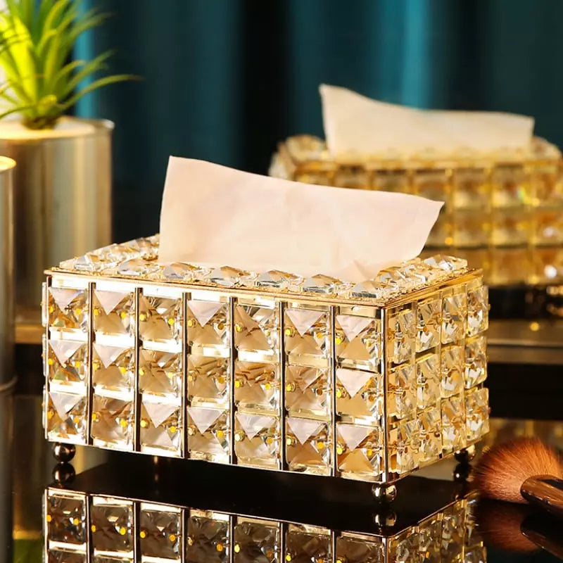 Caixa Luxuosa para Lenços Umedecidos e Lenços de Papel - Organizador Prático
