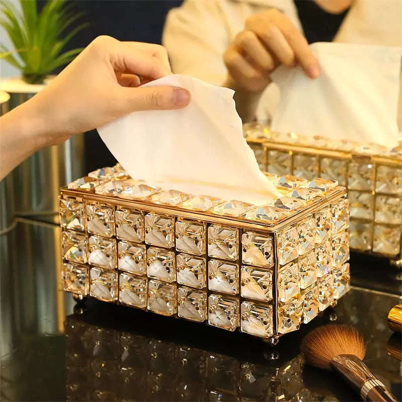 Caixa Luxuosa para Lenços Umedecidos e Lenços de Papel - Organizador Prático