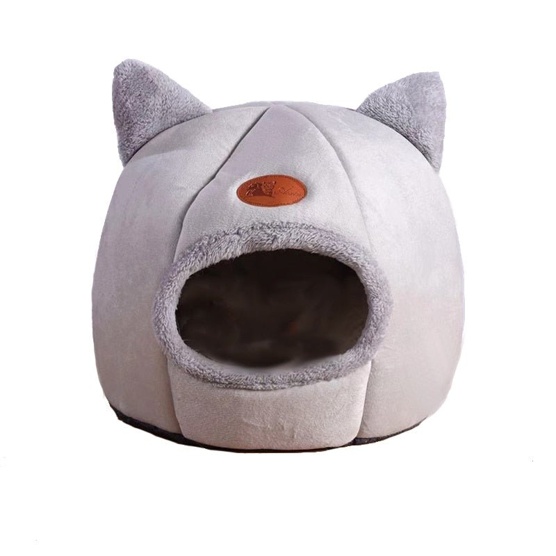Cama para Gatos com Orelhinhas - Aconchegante e Estilosa