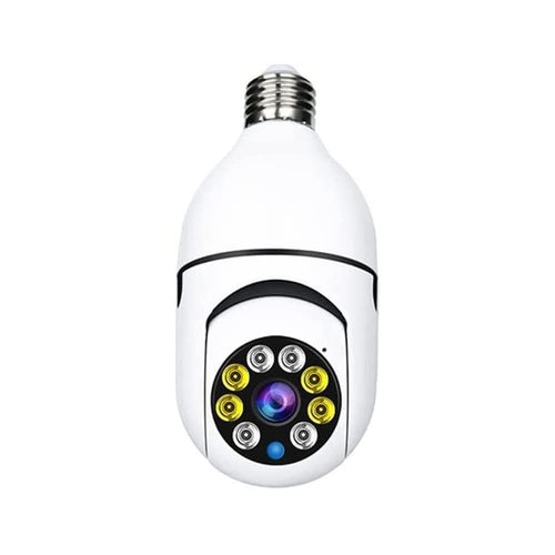 Câmera de Segurança Smart WiFi 1080P - Lâmpada LED HD para Residências
