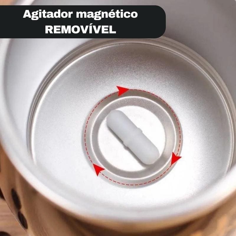 Caneca Térmica Mixer de Inox Portátil - Ideal para Bebidas Quentes e Frias