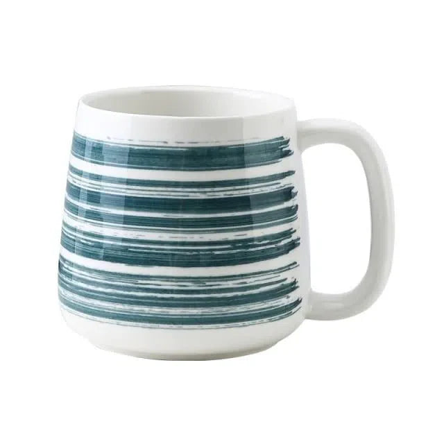 Caneca de Cerâmica Pintada à Mão Estilo Japonês - Capacidade de 500ml