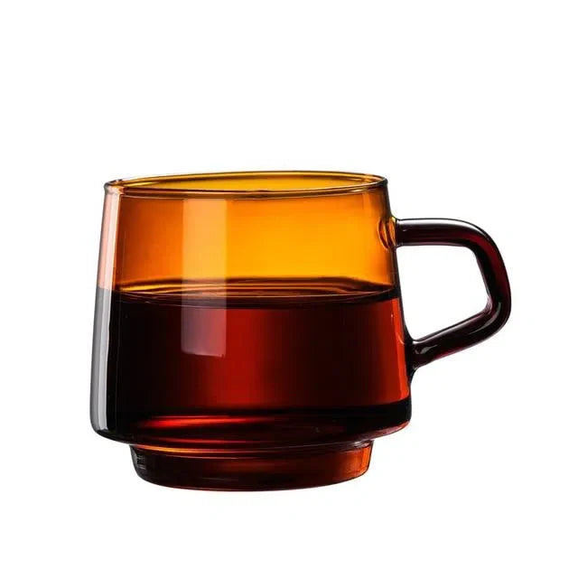Caneca de Vidro Borossilicato 300 ml - Coleção Arco-Íris