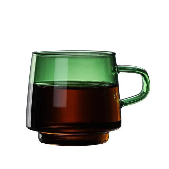 Caneca de Vidro Borossilicato 300 ml - Coleção Arco-Íris