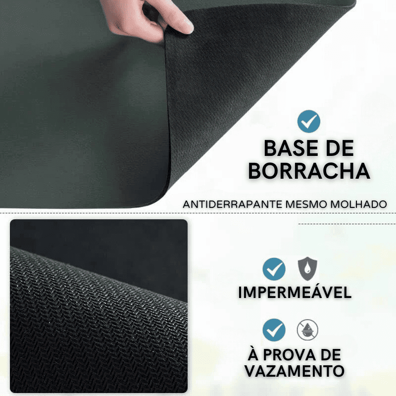 Cantinho do Café Tapete Absorvente Antiderrapante para Cozinha