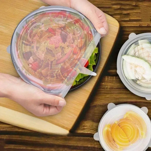 Capa Protetora de Silicone para Armazenamento de Alimentos