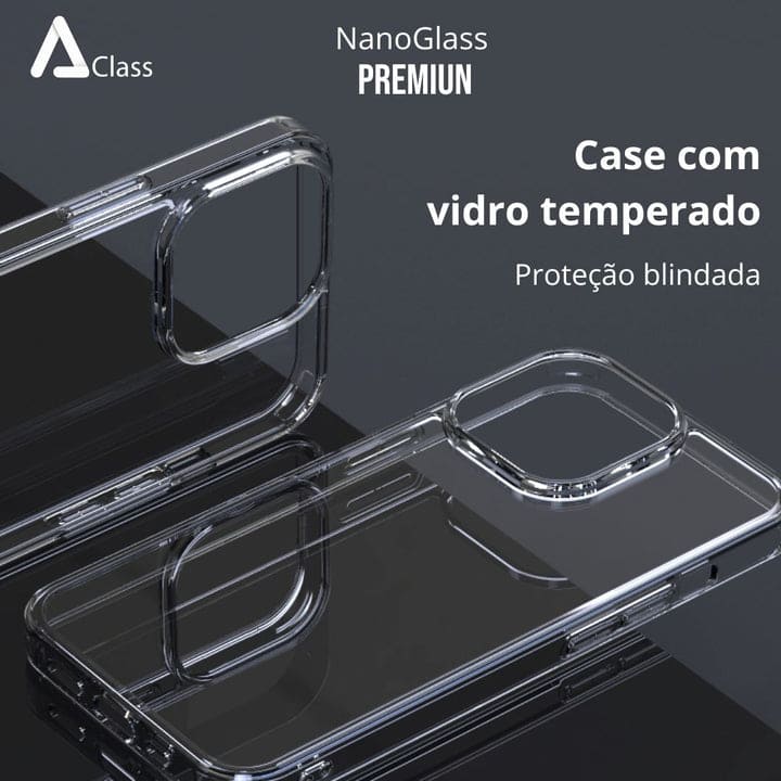 Capa Transparente de Vidro Temperado para iPhone - HD Glass