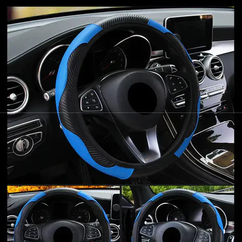 Capa de Volante Universal em Couro para Veículos - Acessório Automotivo