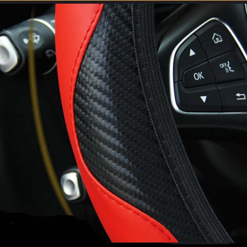 Capa de Volante Universal em Couro para Veículos - Acessório Automotivo