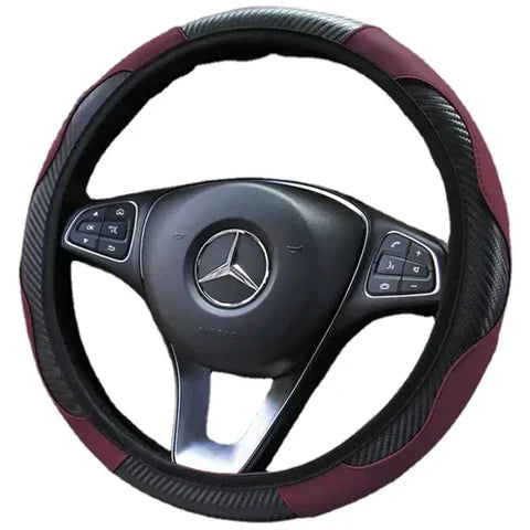 Capa de Volante Universal em Couro para Veículos - Acessório Automotivo